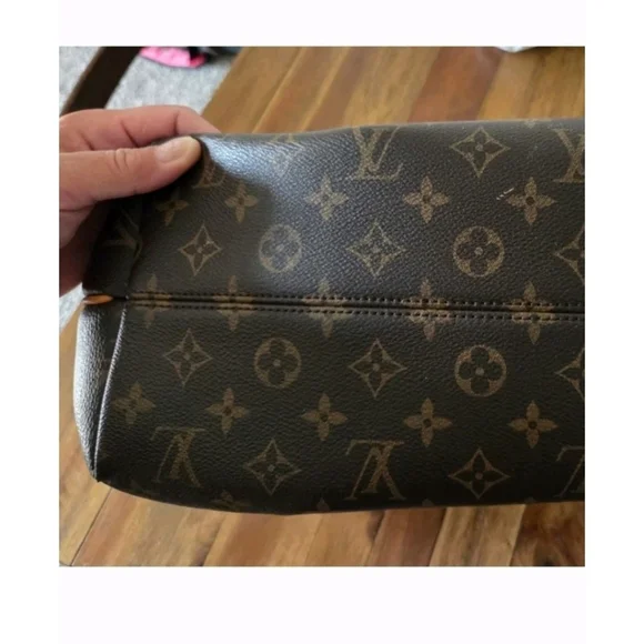 Authentic Louis Vuitton Dark Brown Monogram Turenne GM Tote Good Used Con - Picture 6 of 13